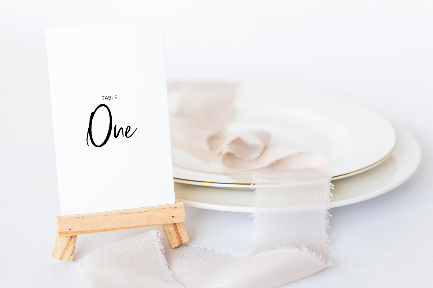 Minimal table numbers template 