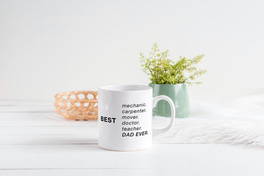 Ceramic Mug for Dads, Father's Day, Birthday, Customizable