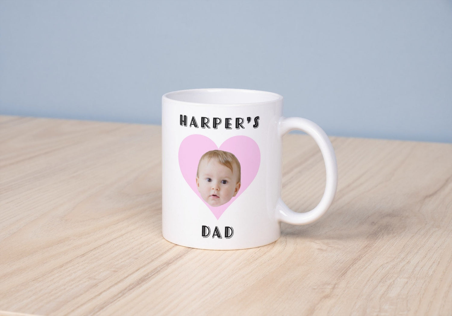 Custom Photo Mug for Dads, Fathers Day, Birthday, New Dad Gift